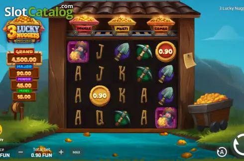 Οθόνη2. 3 Lucky Nuggets Κουλοχέρης