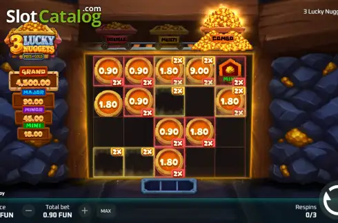 Οθόνη3. 3 Lucky Nuggets Κουλοχέρης