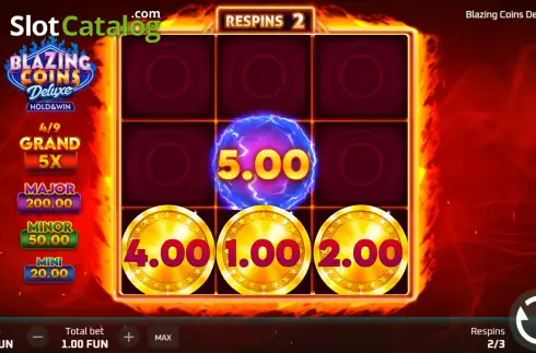 Οθόνη3. Blazing Coins Deluxe Κουλοχέρης