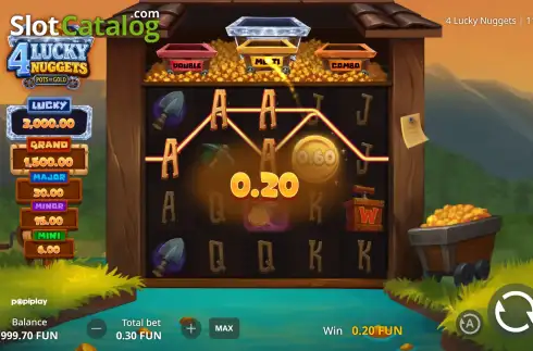 Οθόνη3. 4 Lucky Nuggets Κουλοχέρης 