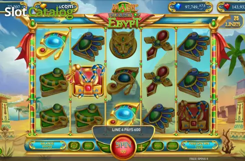 Οθόνη5. Magic Treasures of Egypt Κουλοχέρης