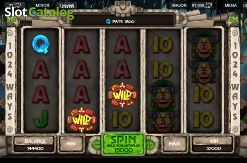 Οθόνη4. Lucky Jungle 1024 Κουλοχέρης