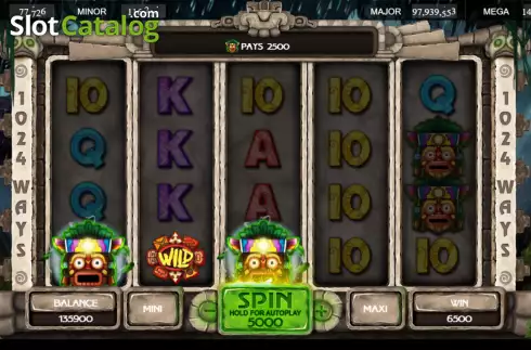 Οθόνη5. Lucky Jungle 1024 Κουλοχέρης