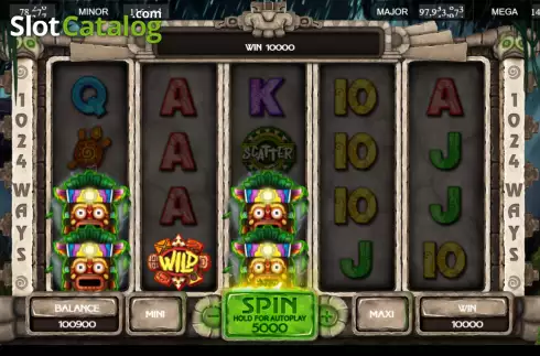 Οθόνη6. Lucky Jungle 1024 Κουλοχέρης