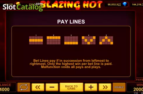 Οθόνη9. Blazing Hot Κουλοχέρης