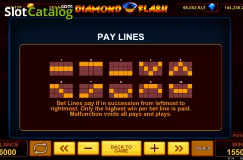 Οθόνη9. Diamond Flash (Popok Gaming) Κουλοχέρης