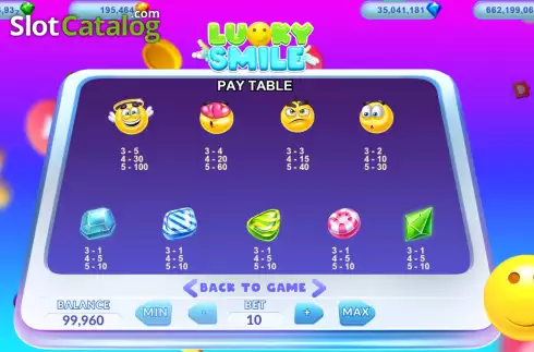 Οθόνη5. Lucky Smile Κουλοχέρης 