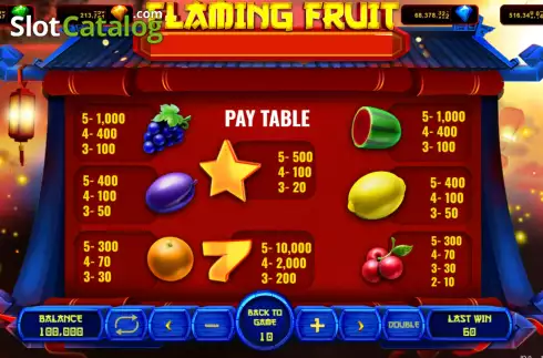 Οθόνη6. Flaming Fruit (Popok Gaming) Κουλοχέρης