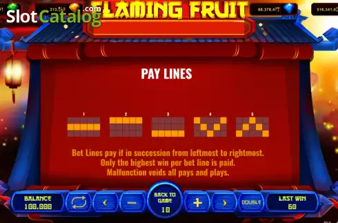 Οθόνη9. Flaming Fruit (Popok Gaming) Κουλοχέρης