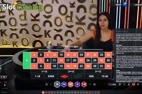 Οθόνη7. Roulette (Popok Gaming) Κουλοχέρης