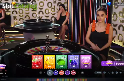 Οθόνη2. Diamond Fruits (Popok Gaming) Κουλοχέρης