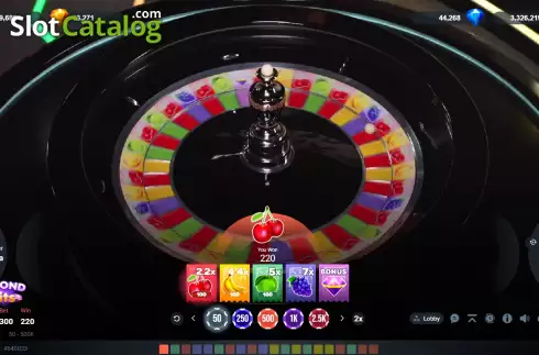 Οθόνη4. Diamond Fruits (Popok Gaming) Κουλοχέρης