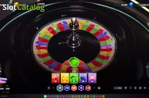 Οθόνη5. Diamond Fruits (Popok Gaming) Κουλοχέρης