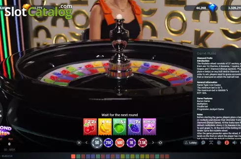Οθόνη6. Diamond Fruits (Popok Gaming) Κουλοχέρης