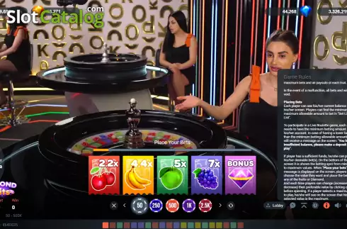 Οθόνη8. Diamond Fruits (Popok Gaming) Κουλοχέρης