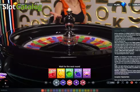 Οθόνη9. Diamond Fruits (Popok Gaming) Κουλοχέρης
