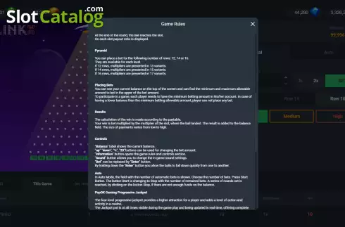 Οθόνη8. Plinko (Popok Gaming) Κουλοχέρης