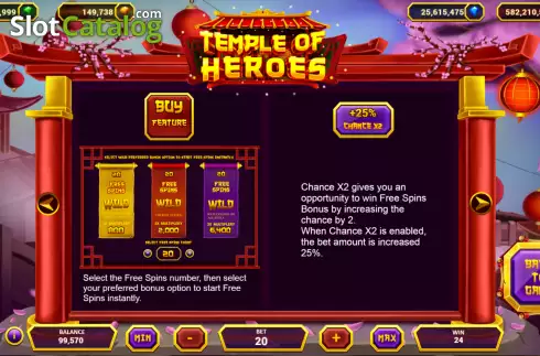Οθόνη8. Temple of Heroes (Popok Gaming) Κουλοχέρης