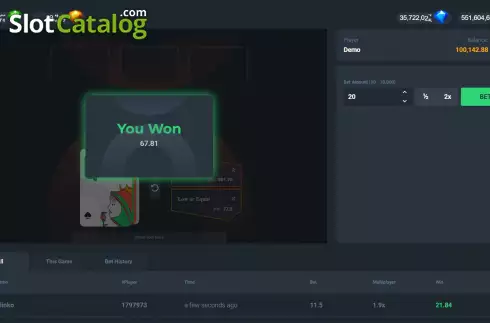 Οθόνη5. Hi Lo (Popok Gaming) Κουλοχέρης