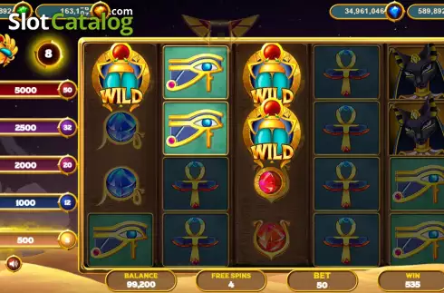 Οθόνη7. Gold of Egypt (Popok Gaming) Κουλοχέρης