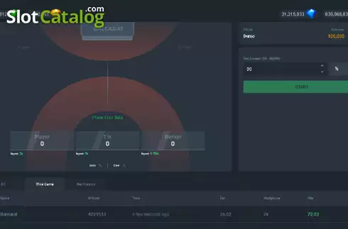 Οθόνη2. Baccarat (Popok Gaming) Κουλοχέρης 