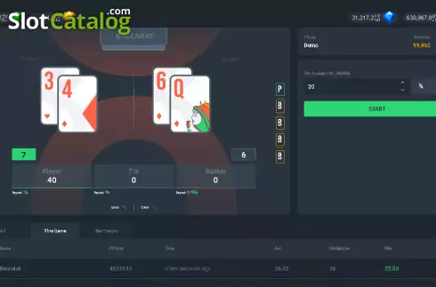 Οθόνη3. Baccarat (Popok Gaming) Κουλοχέρης 
