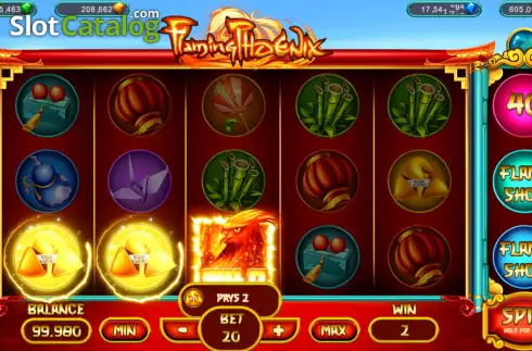 Οθόνη3. Flaming Phoenix (Popok Gaming) Κουλοχέρης 