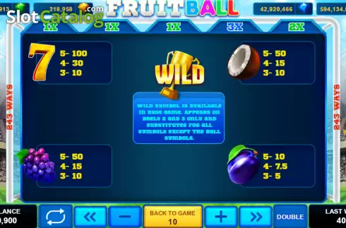 Οθόνη9. Fruitball Κουλοχέρης