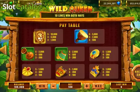 Οθόνη8. Wild Queen Κουλοχέρης 