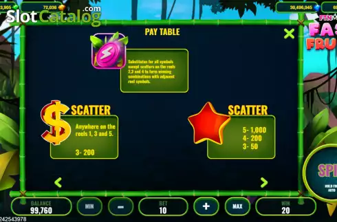 Οθόνη5. Fast Fruits (Popok Gaming) Κουλοχέρης