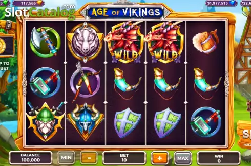 Οθόνη2. Age of Vikings (Popok Gaming) Κουλοχέρης