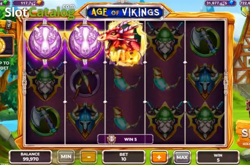 Οθόνη3. Age of Vikings (Popok Gaming) Κουλοχέρης