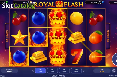 Οθόνη3. Royal Flash Κουλοχέρης 