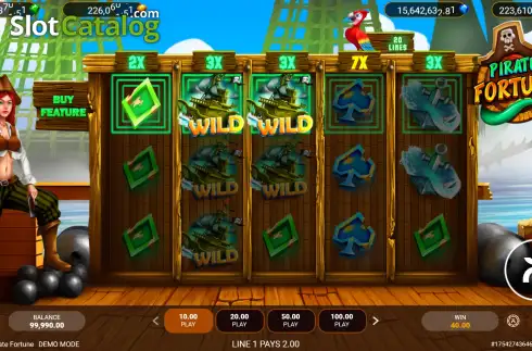 Οθόνη4. Pirate Fortune Κουλοχέρης