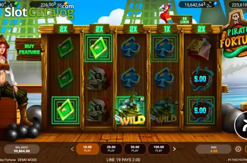 Οθόνη5. Pirate Fortune Κουλοχέρης