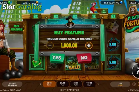 Οθόνη6. Pirate Fortune Κουλοχέρης