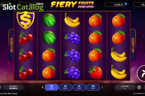 Οθόνη2. Fiery Fruits More Spins Κουλοχέρης