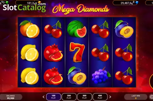 Οθόνη2. Mega Diamonds (Popok Gaming) Κουλοχέρης
