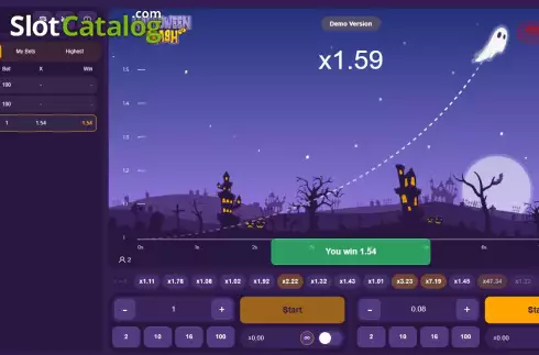 Οθόνη3. Halloween Crash Κουλοχέρης 
