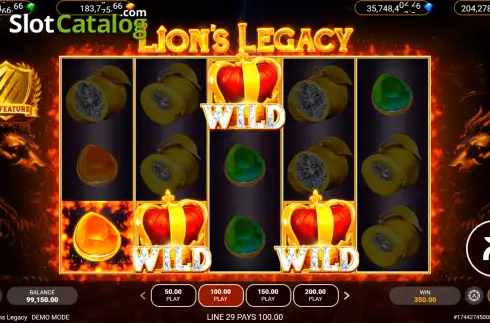 Οθόνη3. Lion's Legacy Κουλοχέρης