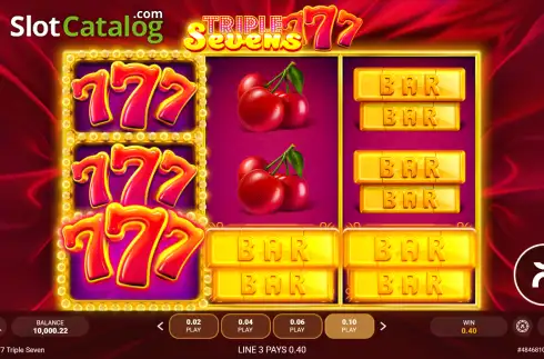 Οθόνη3. Triple Sevens Κουλοχέρης 