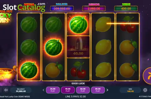 Οθόνη3. 20 Royal Hot Lucky Coin Κουλοχέρης