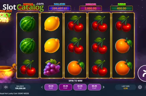 Οθόνη2. 20 Royal Hot Lucky Coin Κουλοχέρης