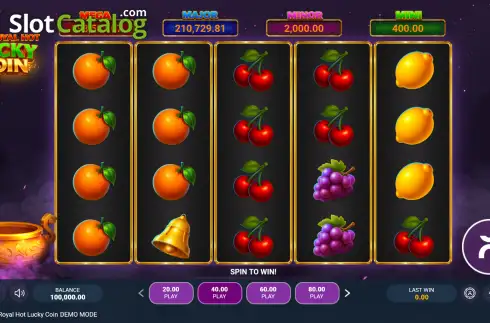 Οθόνη2. 40 Royal Hot Lucky Coin Κουλοχέρης 