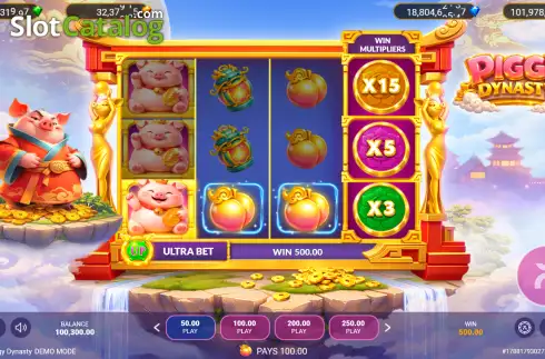 Οθόνη3. Piggy Dynasty Κουλοχέρης
