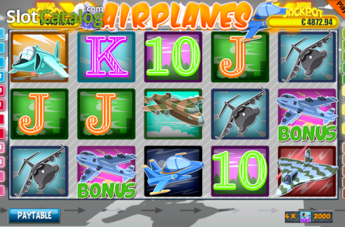 Οθόνη7. Airplanes Κουλοχέρης 
