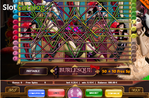 Οθόνη4. Burlesque (Portmaso Gaming) Κουλοχέρης