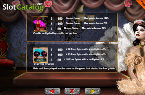 Οθόνη6. Burlesque (Portmaso Gaming) Κουλοχέρης