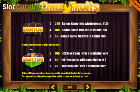 Οθόνη6. CrazyFruits Κουλοχέρης