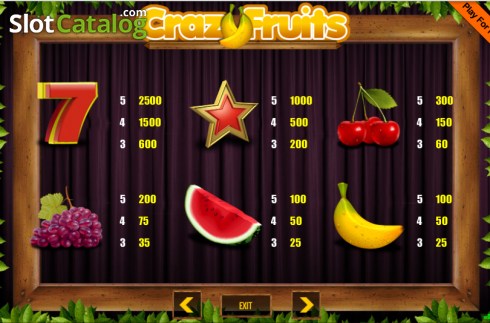 Οθόνη7. CrazyFruits Κουλοχέρης